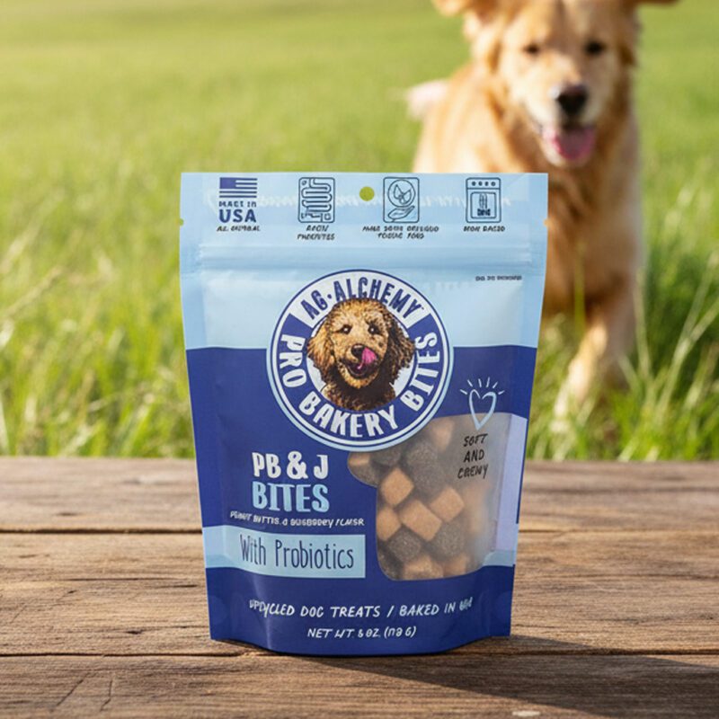 48201-PB&J-Blueberry-Flavor-8oz Pro Bakery Bites Doggie Treats PB&J Blueberry Flavor 8oz pack of 12