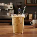 20 oz Cold Drink Plastic Cups shown with cold drink inside