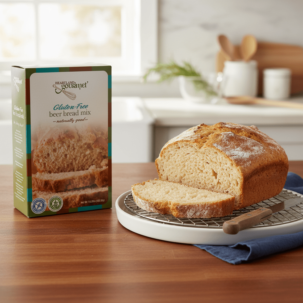 90313 Heartland Gourmet Beer Bread Mix Gluten Free Heartland Gourmet Beer Bread Mix Gluten Free - 6/case