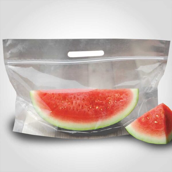 Melon Pouch with Handle plastic for retail melon sales