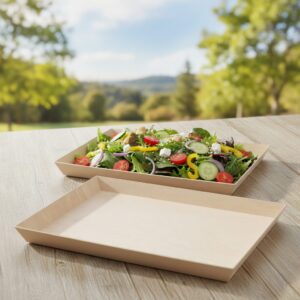 Rectangular Samurai Wooden Serving Tray