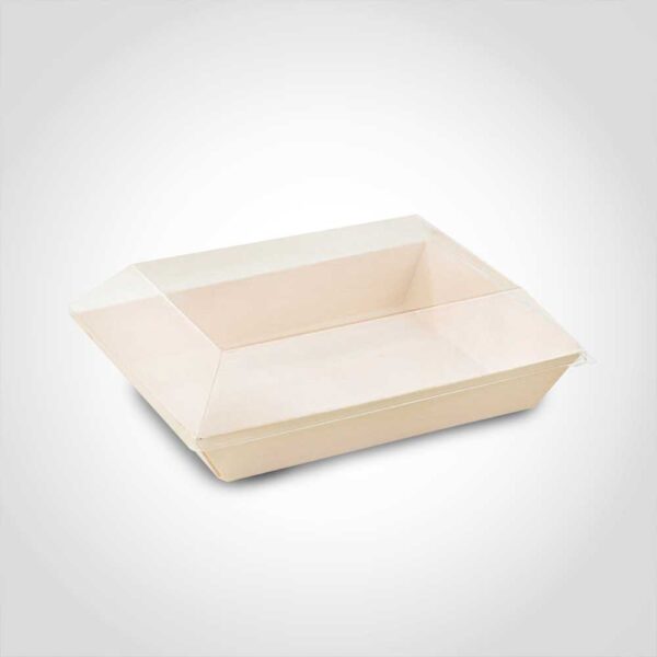 Clear PET Lid for 260415 - 5.11" x 7.08" x 0.78"