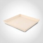 Square Samurai Wooden Dish - 42oz 9 x 9 x 1 inches
