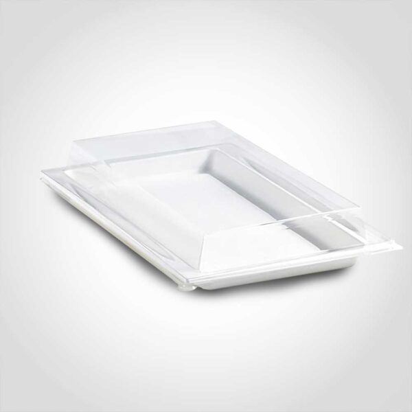 Clear PET Lid For 260465 - 10.9" x 7.75" x 1.45"