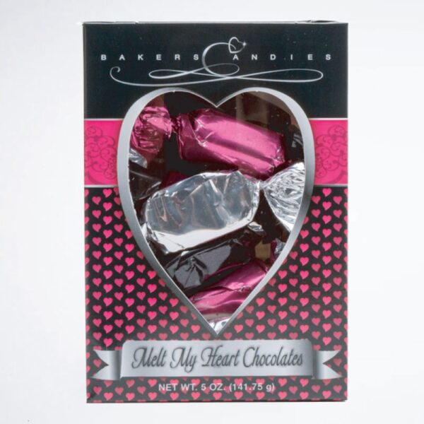 Valentine's Day Heart Window Box Chocolate Meltaways 5oz (46004)