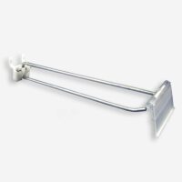 11 inch Flip Scan Hook – Straight Entry Hook with flip scan label holders - 100 Pack (340065)