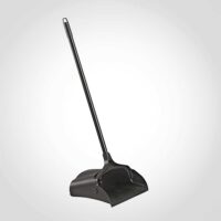 Professional Dust Pan Black with Long Handle