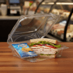Take out Clamshell with lunch meal