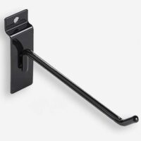 4 inch Black Slat wall Hook - 100 Pack (340080)
