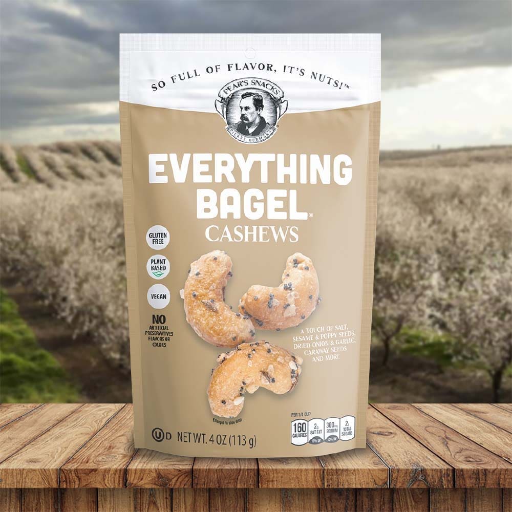 Everything Bagel Cashews 4oz Bag 6PK