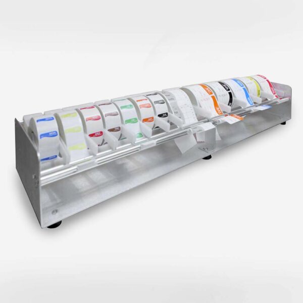 Aluminum Label Dispenser - 20 Roll Capacity (600015)