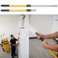 Mop Handle For Microfiber Pads - Quick Connect Yellow Telescopic 20-40 inch (200101)
