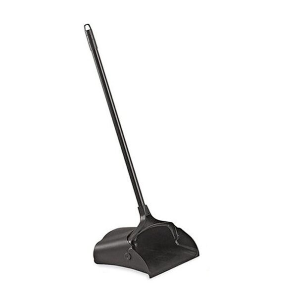 Professional Dust Pan Black with Long Handle (200103)