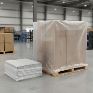 Clear Plastic Bags for Pallets packed 40 bags per case