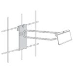 6 inch Flip Scan Hook for 3 inch Wire Grid