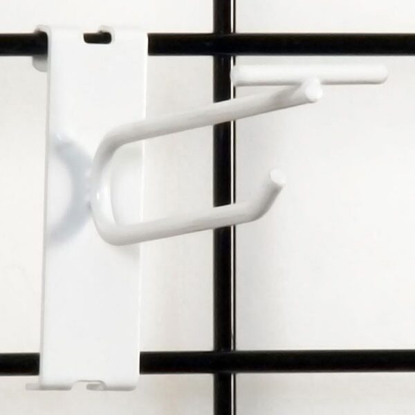 Gridwall Scanner Hook 4" - White - 100 PACK (340029)