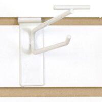 Slatwall Scanner Hook 6"-White - 100 PACK (340076)