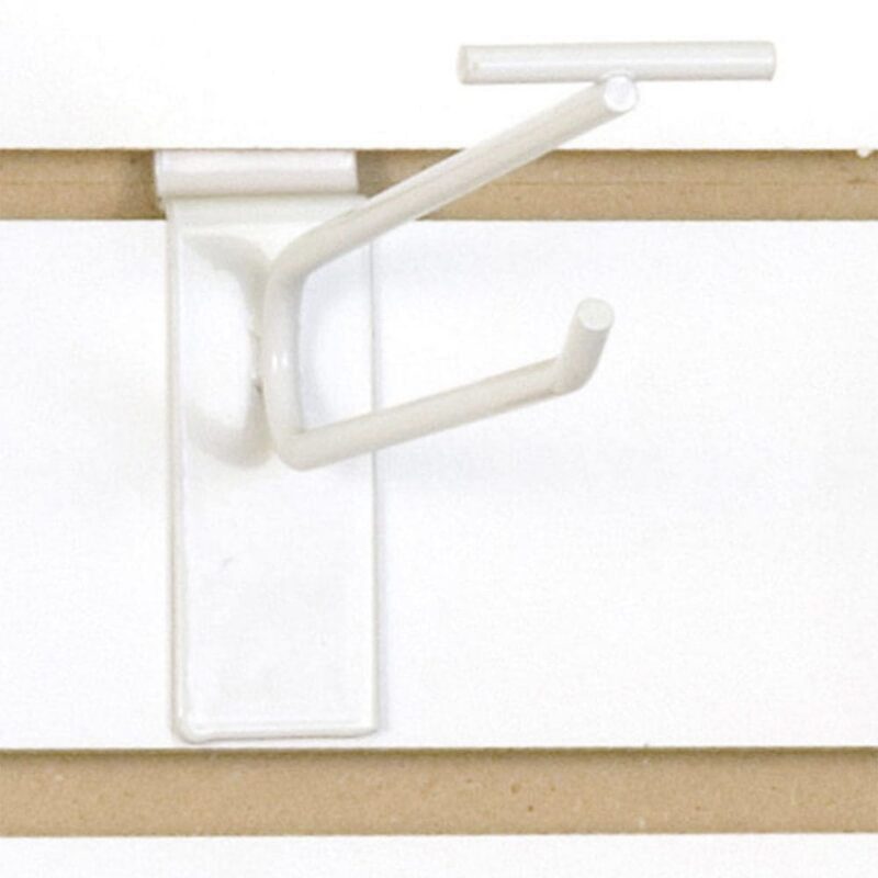 Slatwall Scanner Hook 6″-White – 100 PACK (340076) 1 Slatwall Scanner Hook 6"-White - 100 PACK (340076)