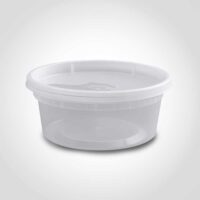 Deli Container Heavy Duty 8oz with Clear Lid
