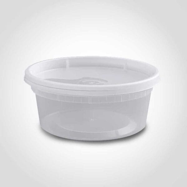8oz Deli Cup Heavy Duty with Clear Lid 240PK