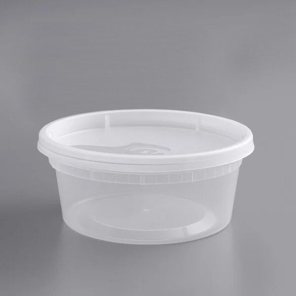 Deli Container Heavy Duty 8oz with Clear Lid – 240 Pack (261312)