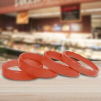 red shrink band for deli containers
