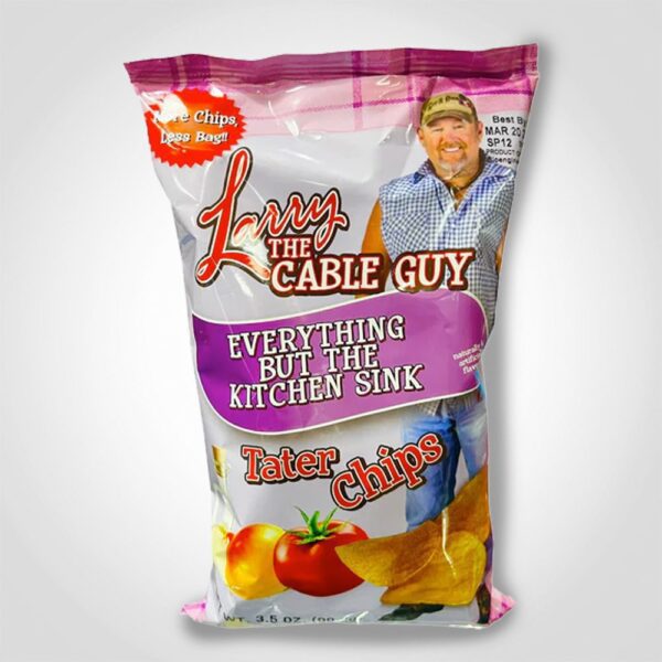 Larry The Cable Guy Everything But The Kitchen Sink Chips 3.5oz - 12PK