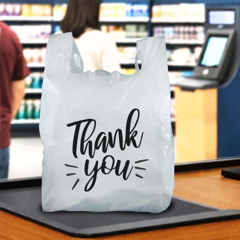 100024 Thank you Carryout bag on Checkout Counter Thank you Carryout bag on Checkout Counter