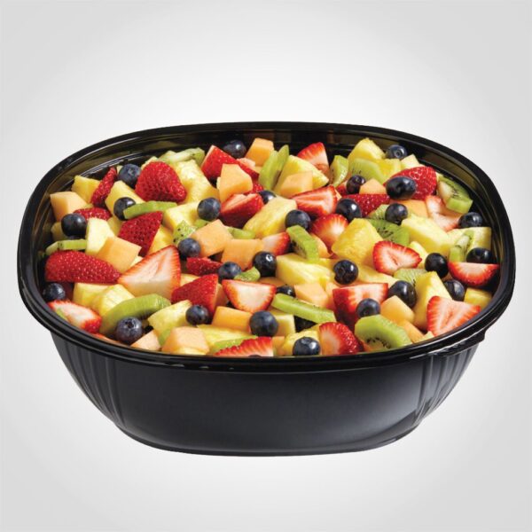 160 oz. Square Black Catering Bowl Disposable - 50 PACK (261292)