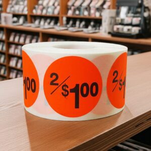 2 for $1 Sticker Pricing Label Stickers - 500/roll