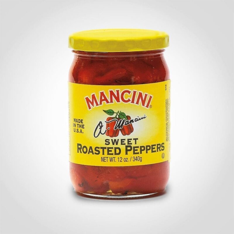 Mancini Roasted Sweet Red Peppers 12oz Jar – 12 PACK (49912) 1 Mancini Roasted Sweet Red Peppers 12oz Jar - 12 PACK (49912)