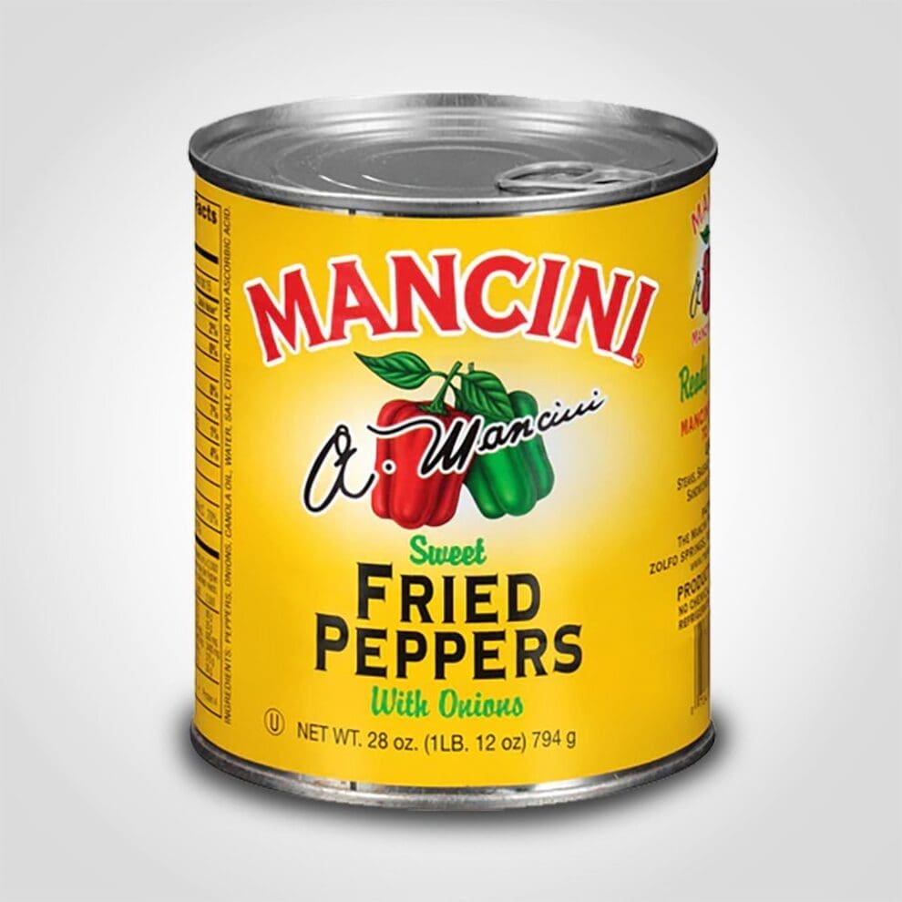 Mancini Fried Peppers with Onions 28oz Can 12 PACK