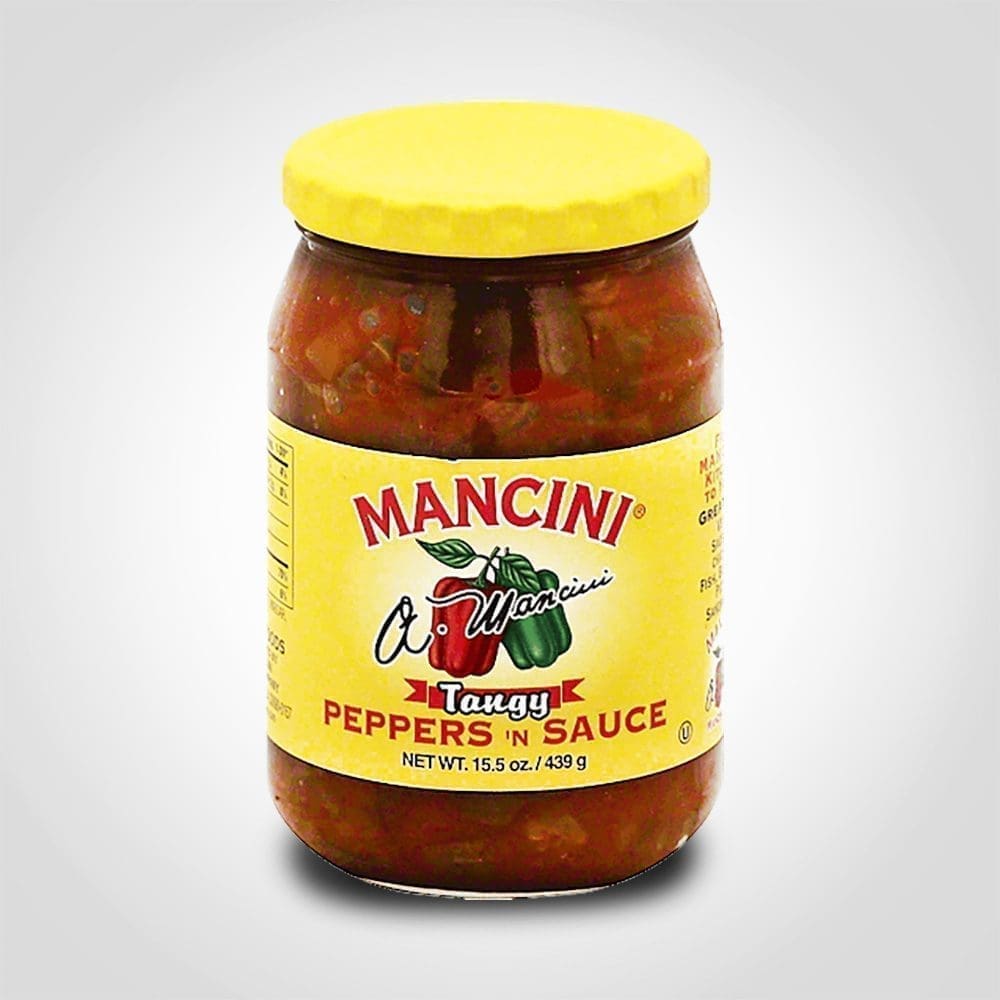 Mancini Peppers-N-Sauce Medium (Tangy) 15 Mancini Peppers-N-Sauce Medium (Tangy) 15.5oz Jar - 12 PACK (49918)