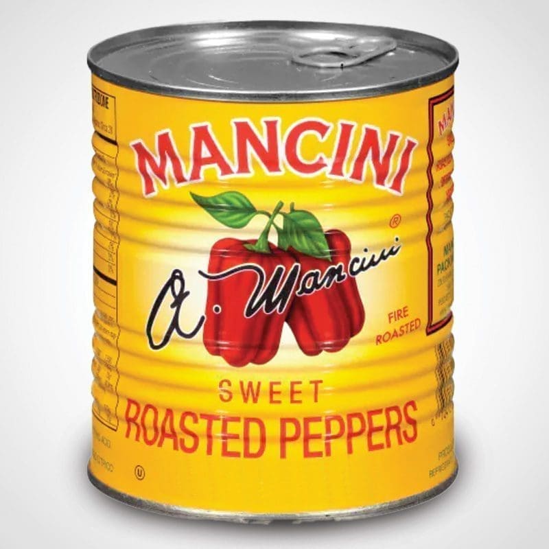 Mancini Roasted Sweet Red Peppers 29oz Can – 12 PACK (49920) 1 Mancini Roasted Sweet Red Peppers 29oz Can - 12 PACK (49920)
