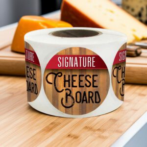 Signature Cheese Board Deli Label 500 rolls of stickers