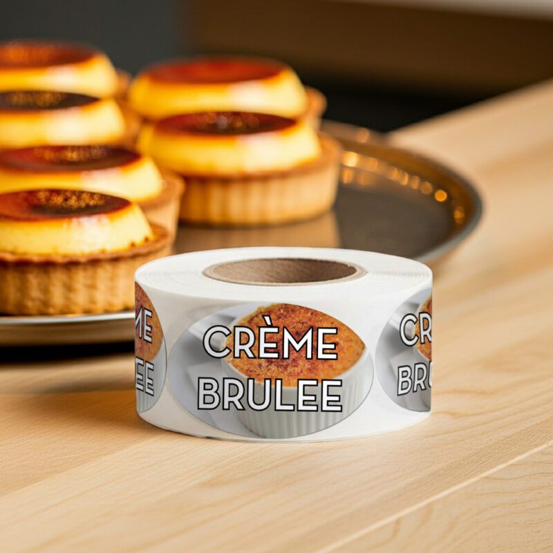 creme brulee label
