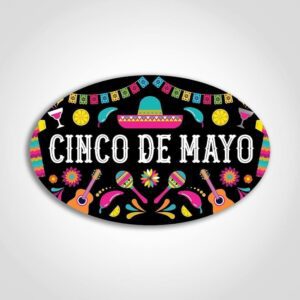 Cinco De Mayo Labels- 1 roll of 500 (590956)