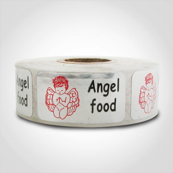 Angel Food Label 1 roll of 500 stickers