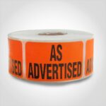 as advertised stickers