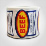 beef selected inspected sticker