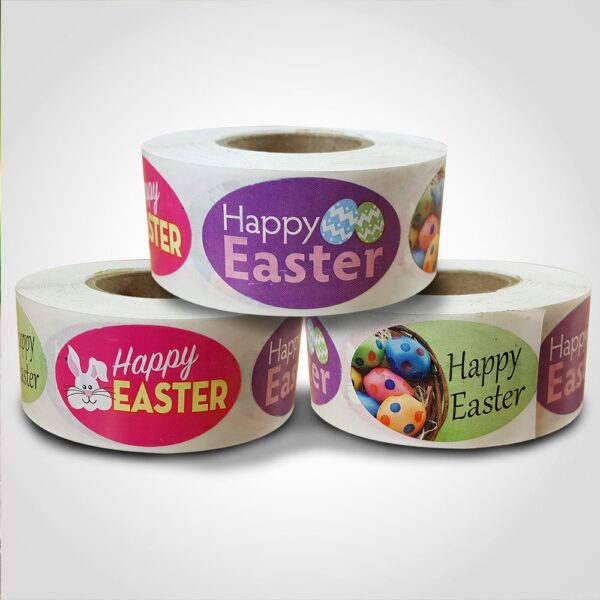 Happy Easter Label - 1 roll of 500 (500437)