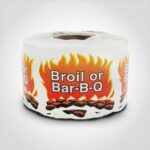 broil or bar-b-q sticker