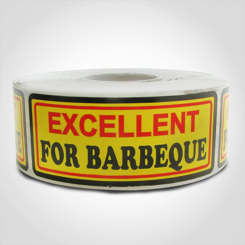 Excellent For Barbeque Label - 1 roll of 500 (500471)