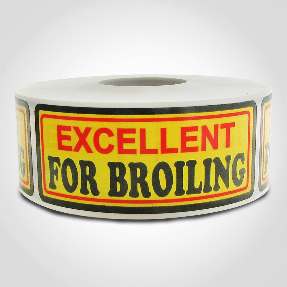 Excellent for Broiling Label - 1 roll of 500 (500472)