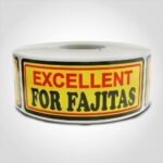 excellent for fajitas meat sticker