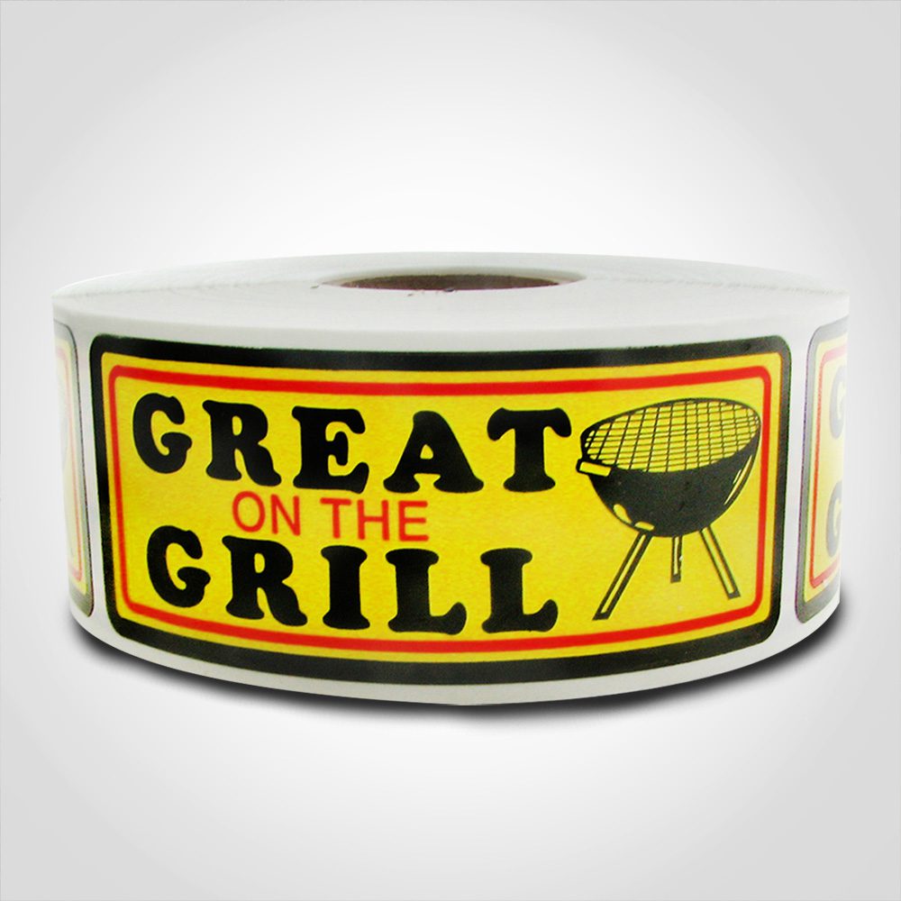 Great On The Grill Label - 1 roll of 500 (500481)