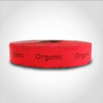 organic sticker red