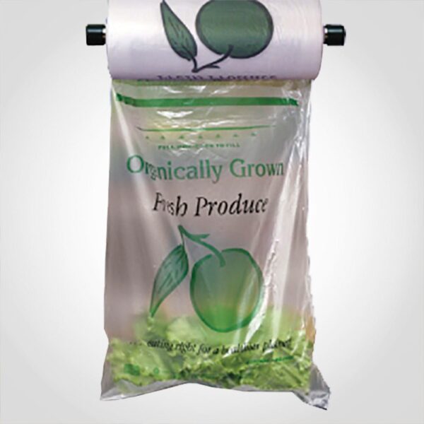 Produce Bags Organically Grown Fresh - 2rls-2000 bags 12x17 - 2000 Pack (100317)