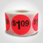 pricing sticker $1.09