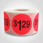 pricing sticker $1.29